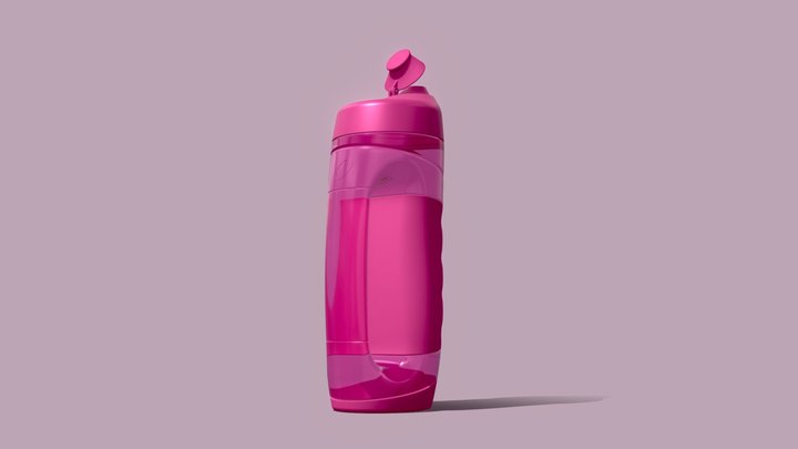 Botella Agua Decathlon 3D Model