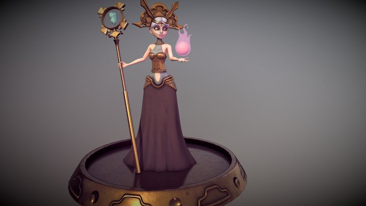 Sorceress - Ancient Civilization 3D Model