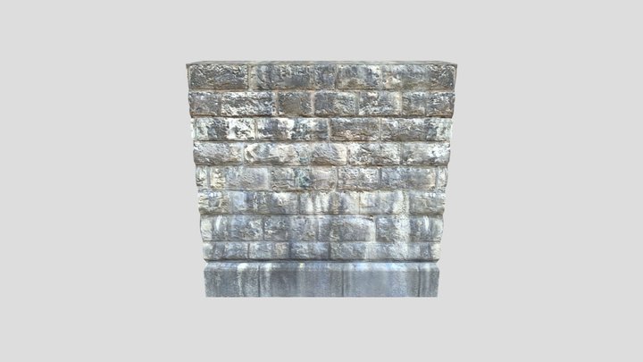 STONE WALL BASE 3D Model
