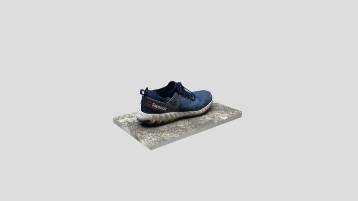 Old Reebok Running Shoes 3D Model