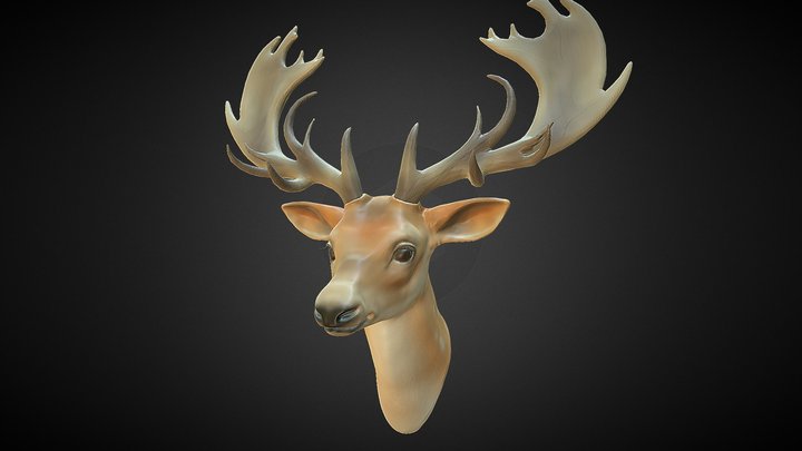 Deer Bust 3D Model