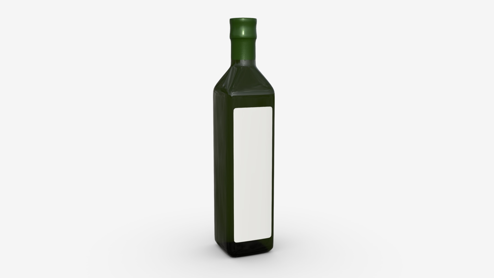 3D model Olive oil bottle with label - This is a 3D model of the Olive oil bottle with label. The 3D model is about icon.