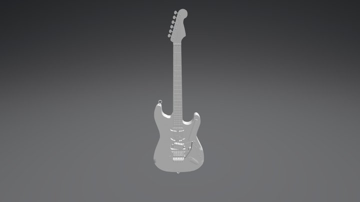 Kramer "Frankenstrat" Eddie Van Halen's 1982 3D Model