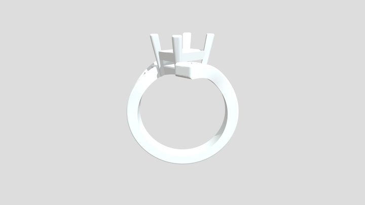 Engagement Ring With Graduated Round Stones – Modelo 3D gratuito STL