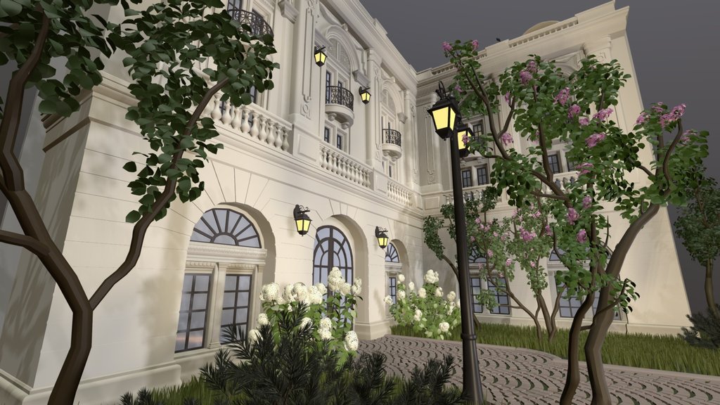 The facade of the neoclassical style  (DRAFT)