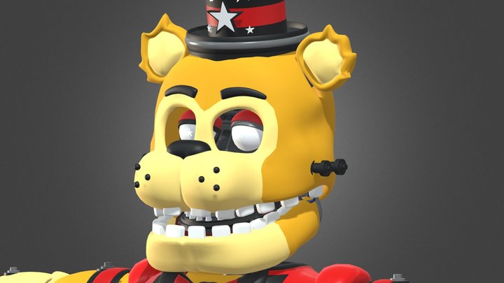 Star Unwithered Freddy V2 3D Model