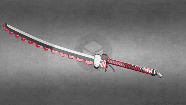 Buzsaw Katana 3D Model