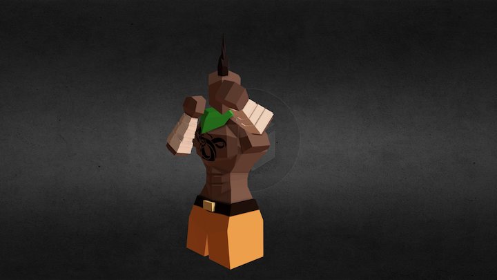 Boxer direct_Low poly 3D Model