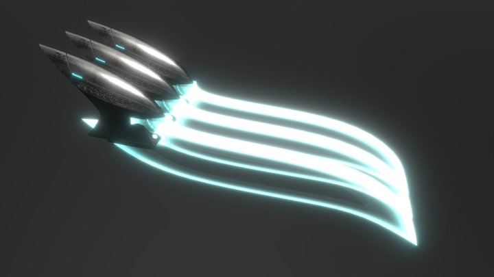 Custom Halo Energy Claws 3D Model