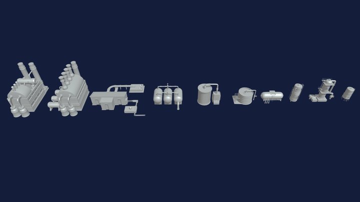 Factory Units VOL-03 3D Model