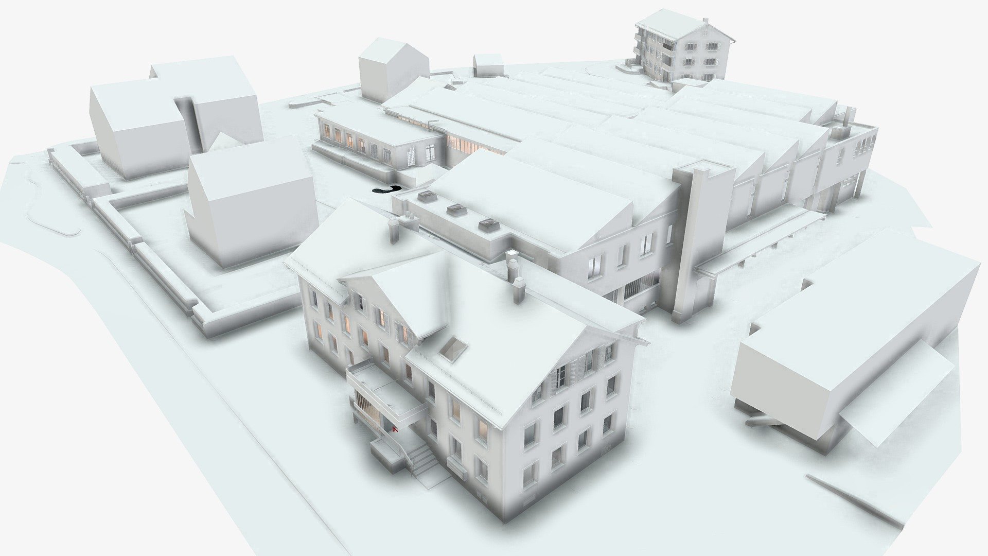 Eschlikon ZH, Umbau & Sanierung Gewerbeareal — Sketchfab embed 3D viewer