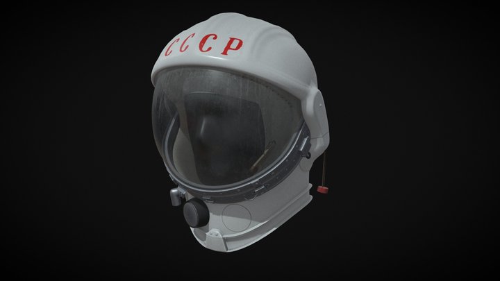 Soviet cosmonaut helmet 3D Model