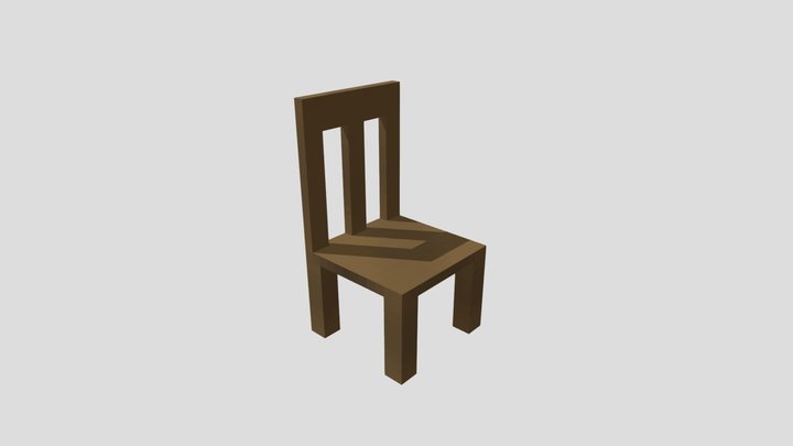Minecraft-simple chair 3D Model