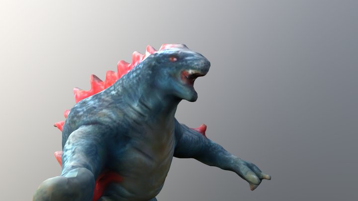 Godzilla 2024 3D Toy Figure 3D Model