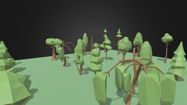 Tree 3D Low Poly Models 3D Model