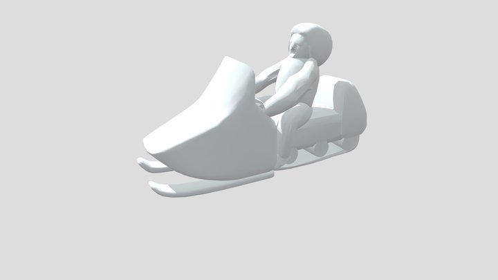 Snowmobile 3D Model