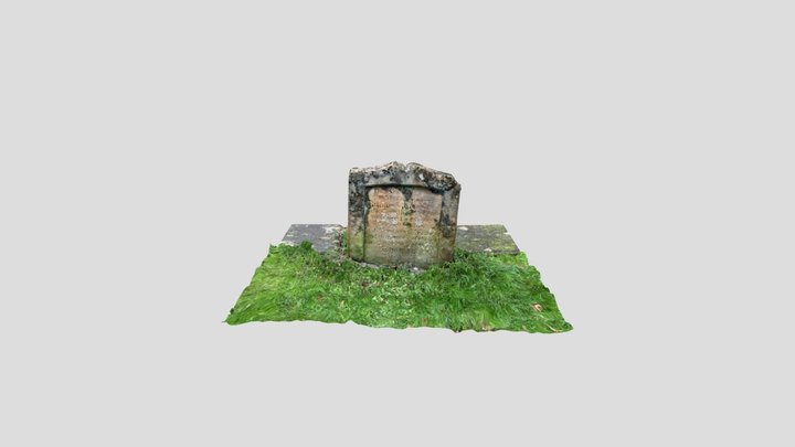 Name-Unknown Gravestone 3D Model