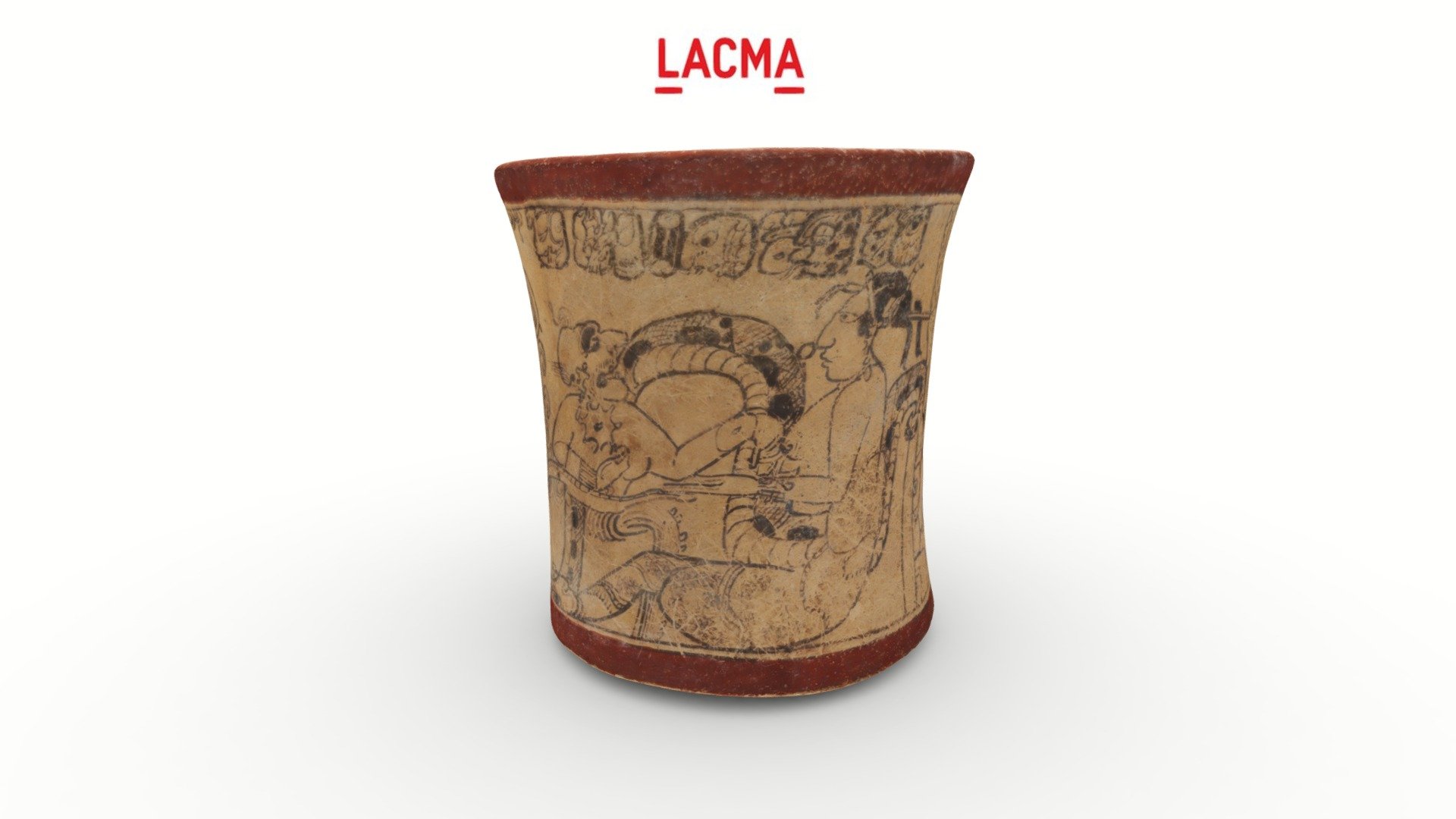 Codex-Style Vase with "Snake Lady" Scene [#2]