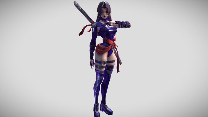 Psylocke - Marvel Rivals 3D Model