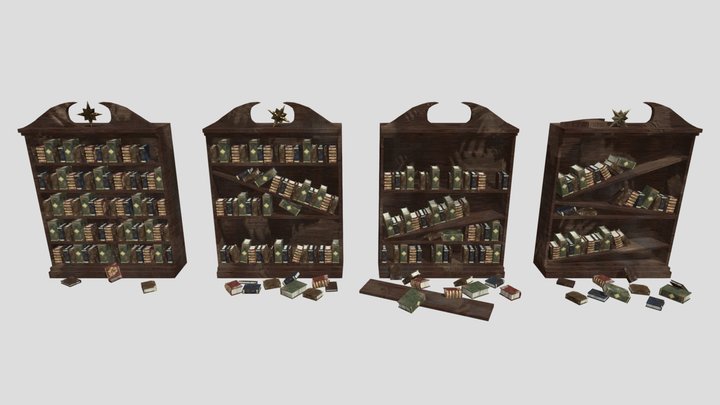 Bookcase V3 3D Model