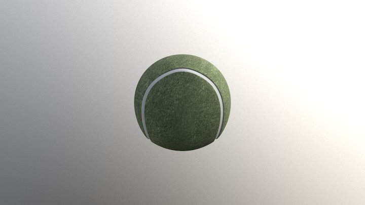 Tennis Ball Render 3D Model