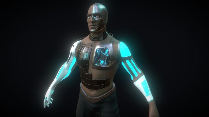 Cyborg 3D Model