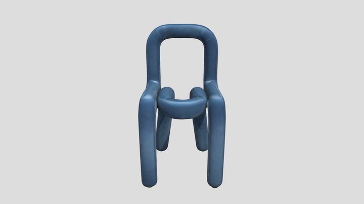Blue Loop Chair 3D Model