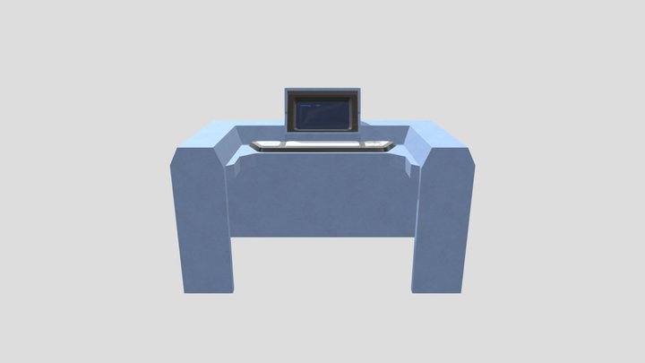 Retro Sci-fi Computer 3D Model