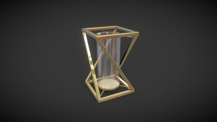 Geometric Candle Holder 12 3D Model