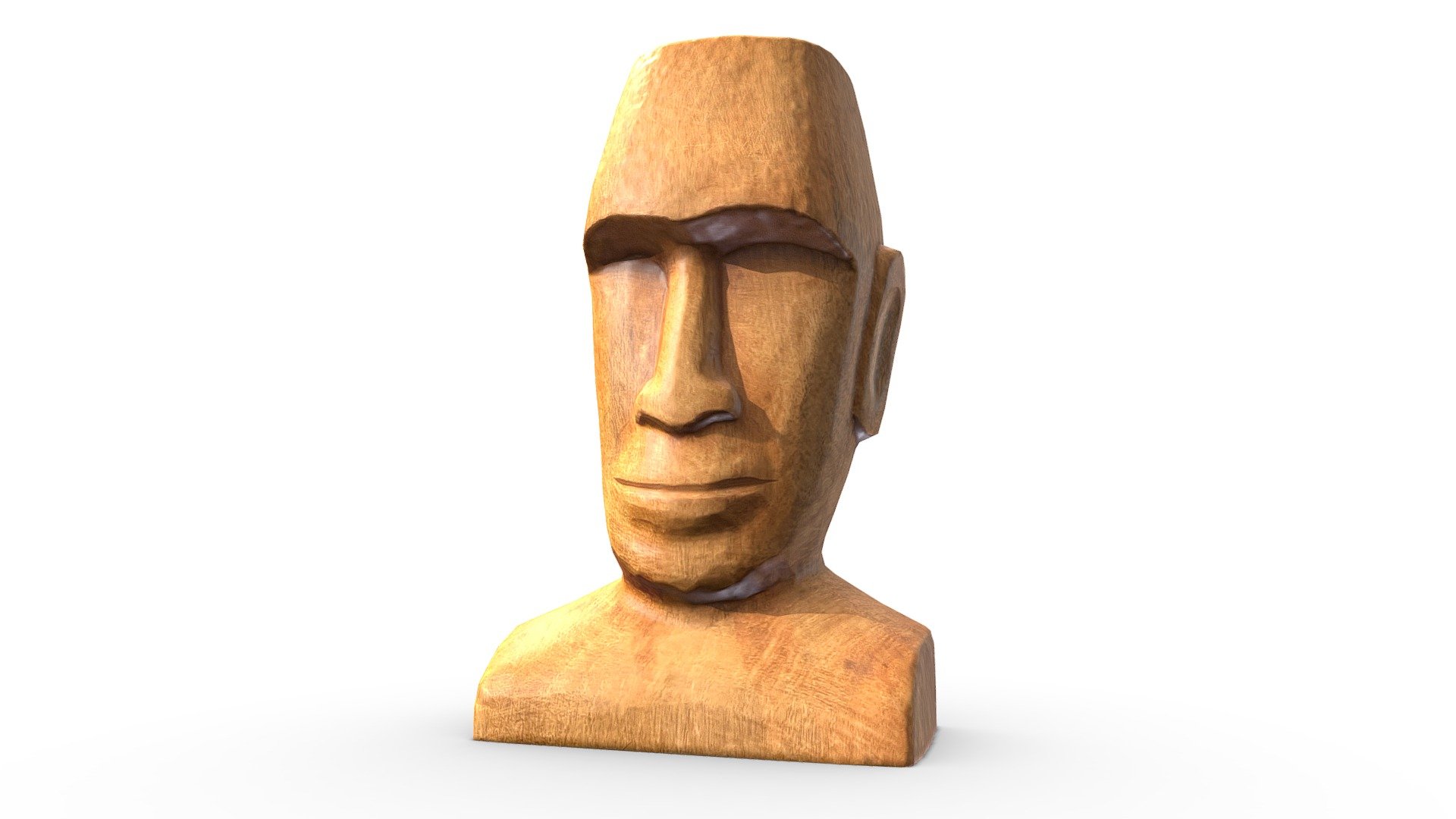 Wood Sculpture (Game Ready  2K PBR) - Download Free 3D model by 