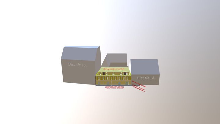 De la Motte - Beer-palota modell térszerkezettel 3D Model