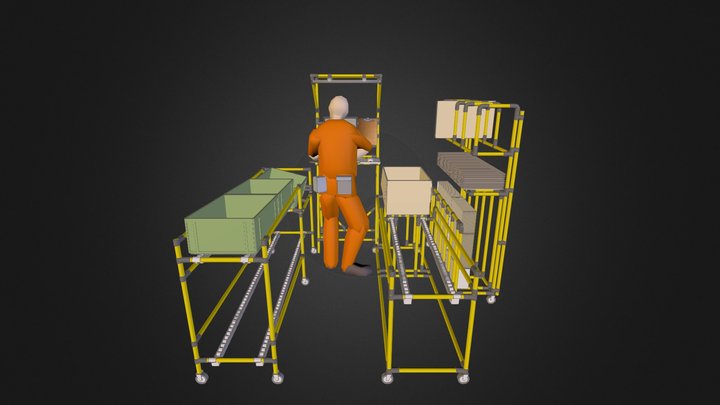 Stacja pakowania 3D Model
