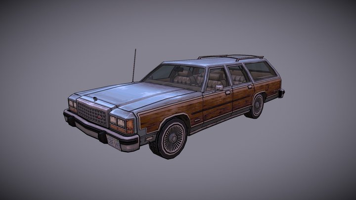 Family Wagon 3D Model