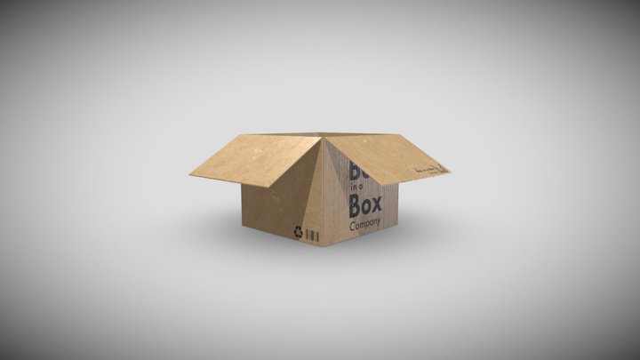 Cardboard Box 3D Model