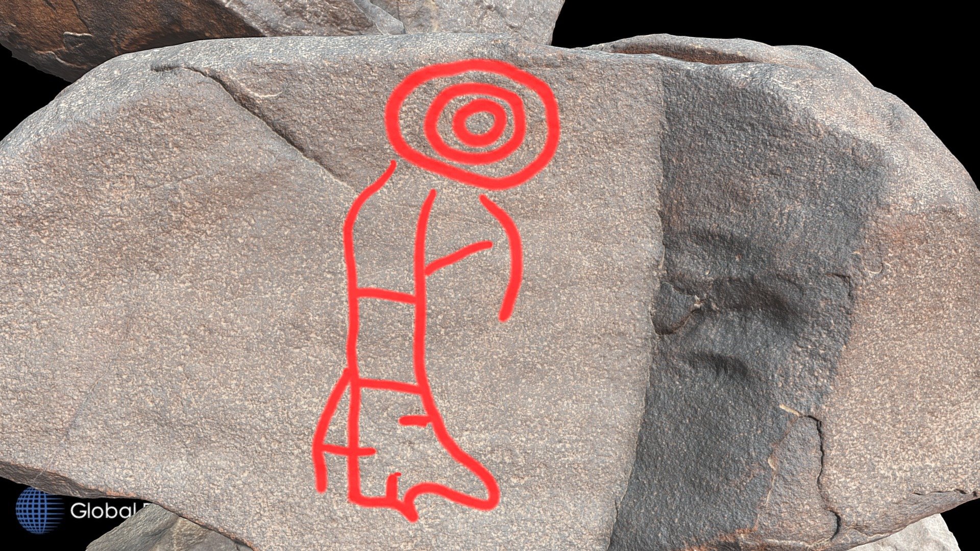 Petroglyph H14, Khatm Al Melaha, Kalba, Sharjah