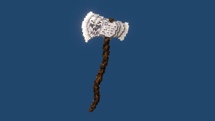 Cursed silver axe - Prekliata strieborná sekera 3D Model