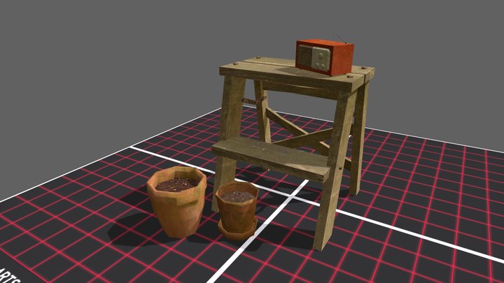 Tokyo - 3 Simple props 3D Model