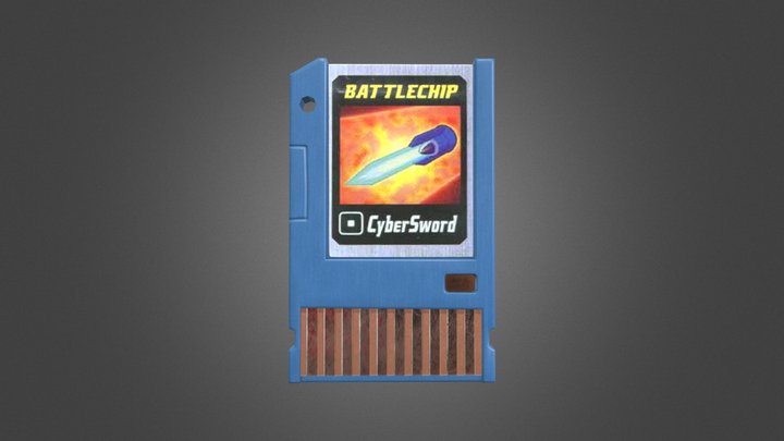 Megaman Battle Chip 3D Model