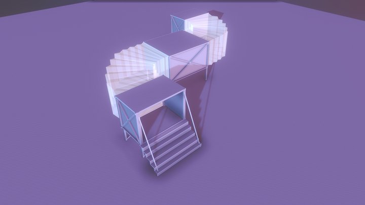 Zarya Mobile Meta Module 3D Model