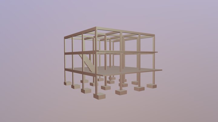16-Márcio - 3D - Estrutura 3D Model