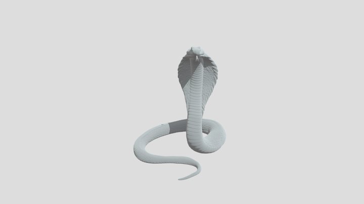 Golden Cobra 3D Model