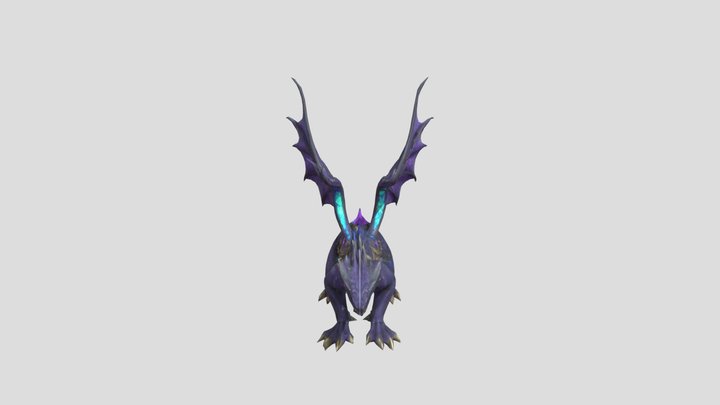 Ferocious dragon mount 3D Model