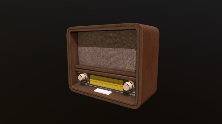 Radio auna belle époque 1901 3D Model