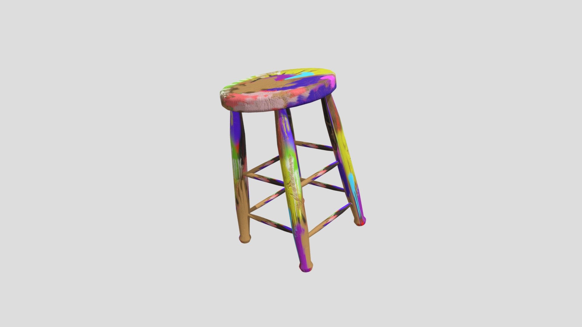 painted stool