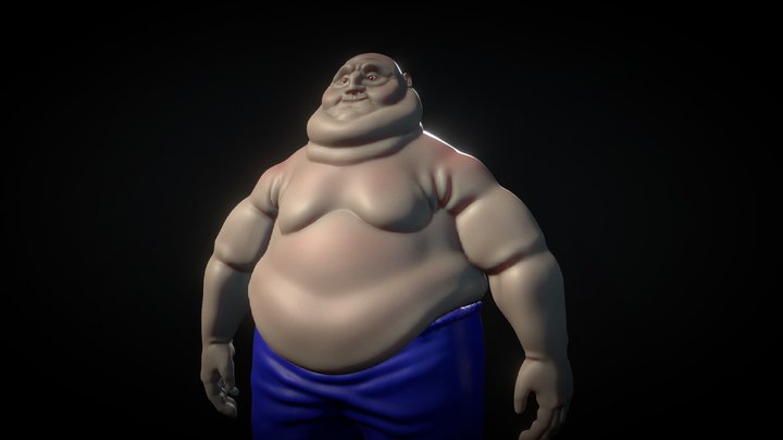 Sculptjanuary #24 Body: Fat 3D Model