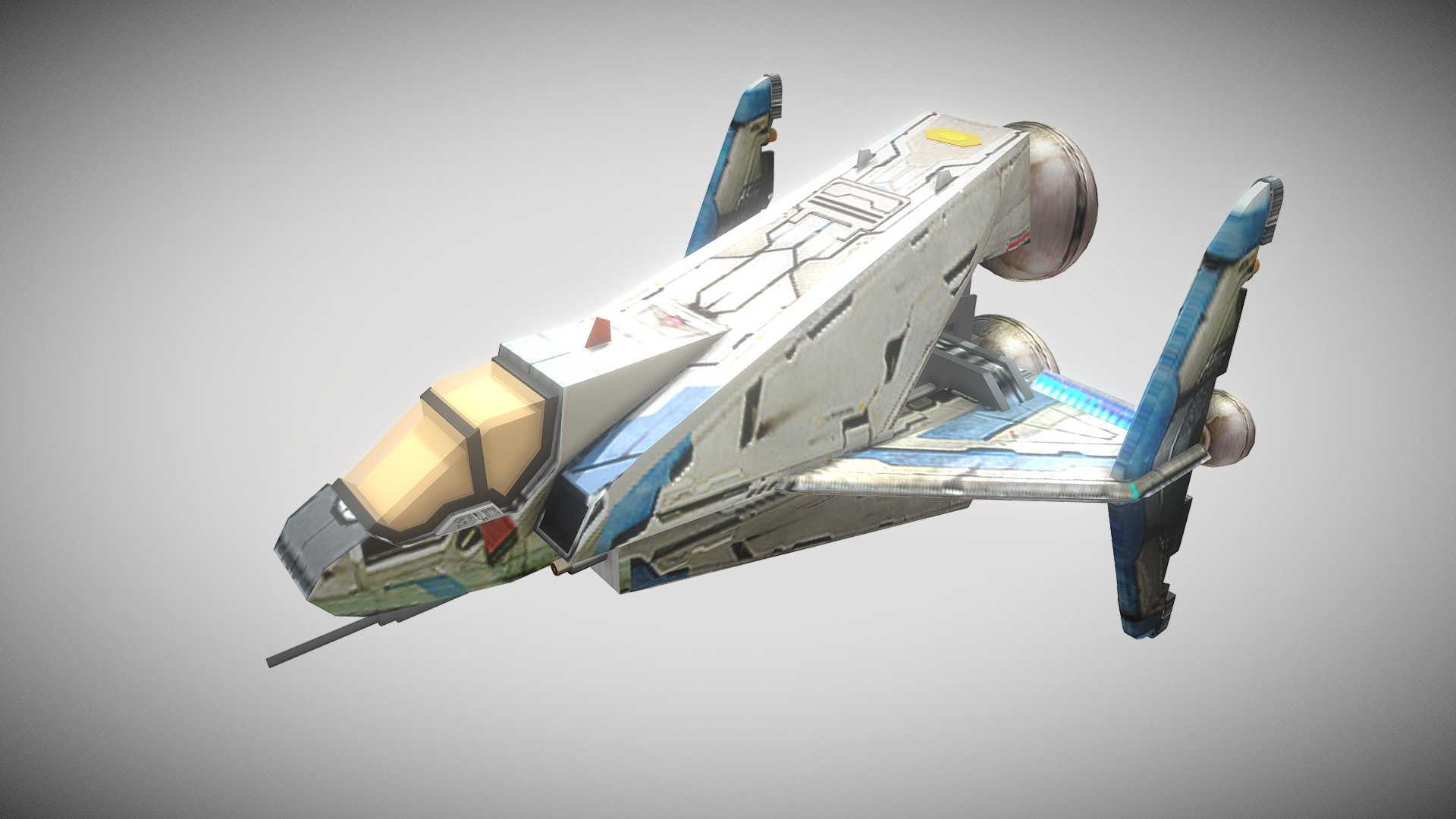 solvalou from XEVIOUS - 3D model by washin1968 [f4388e9] - Sketchfab