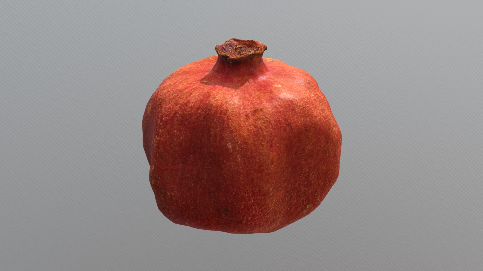 3D model A Dry Pomegranate - This is a 3D model of the A Dry Pomegranate. The 3D model is about a red apple on a white background.