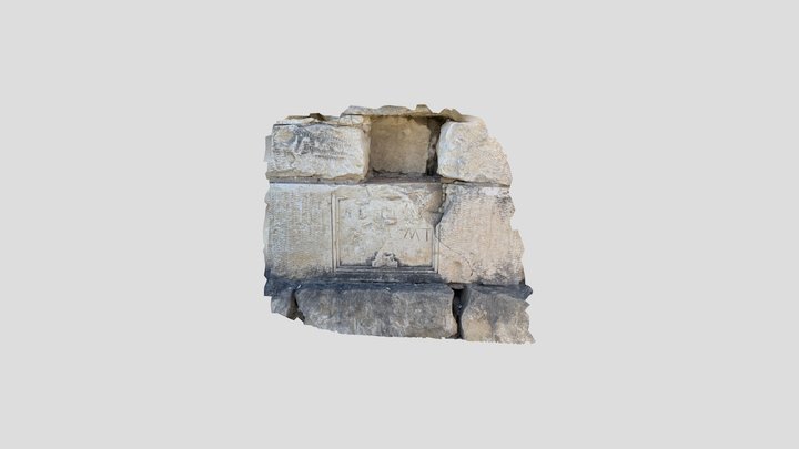 Cornerstone of St. Dominic's Church, D'Hanis, TX 3D Model