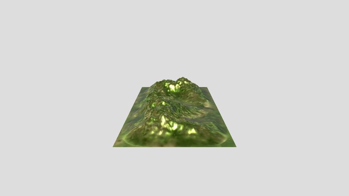 Realistic Mountain Terrain – Game Ready 3D Model