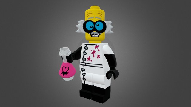 LEGO Mad Scientist 3D Model
